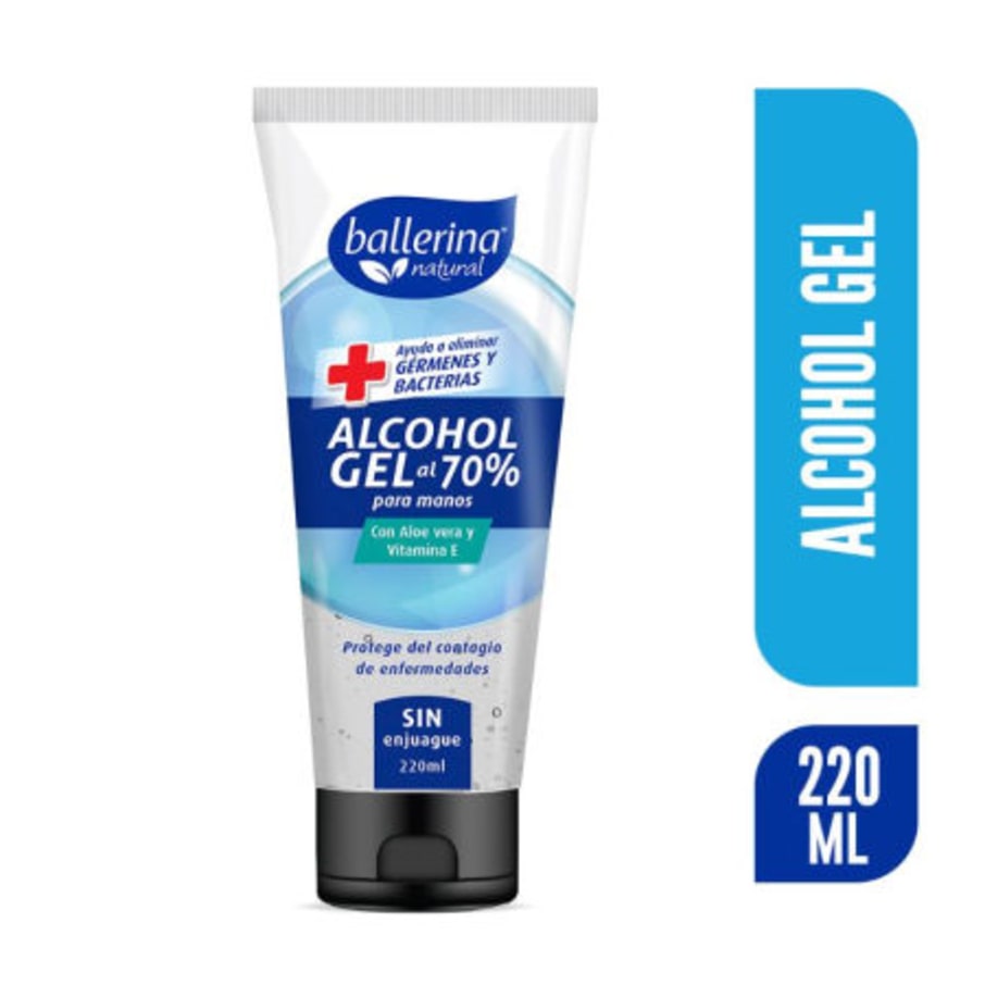 Ballerina Gel Para Manos Pomo 220ml 12Unx