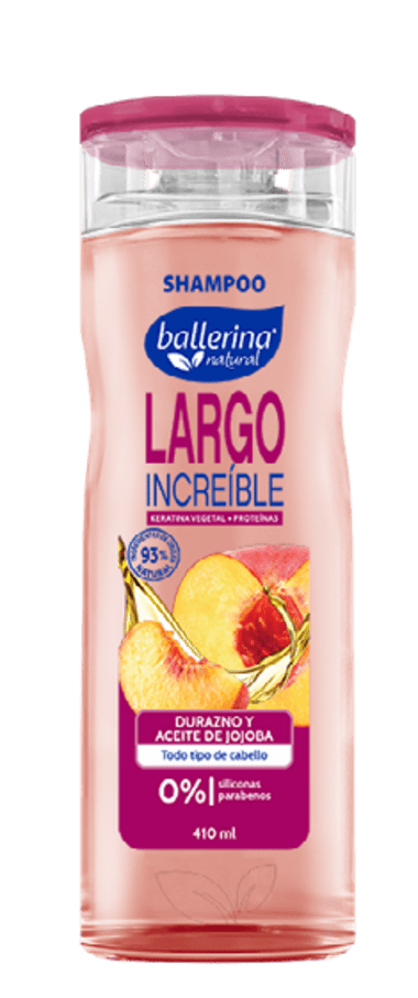 Ballerina Shampoo Largo Incre frasco 410ml