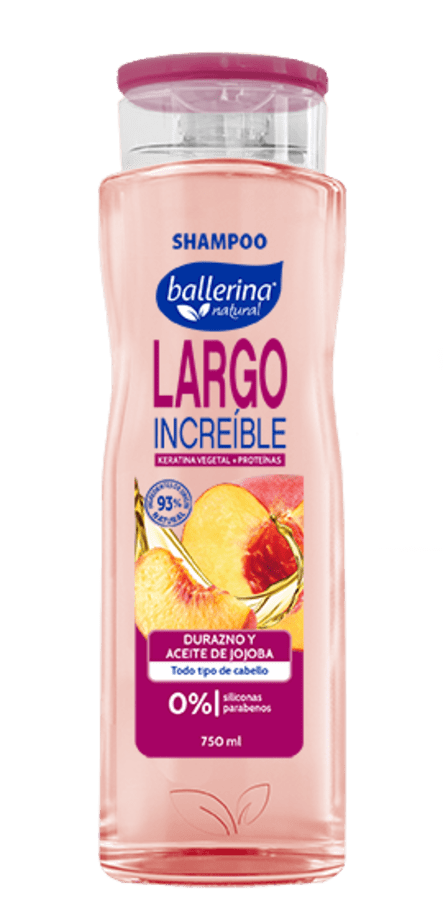 Ballerina Shampoo Largo Increi frasco 750ml 