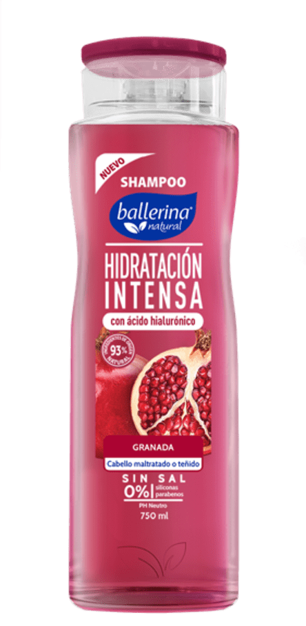Ballerina Shampoo Granada +Ah frasco 750ml  