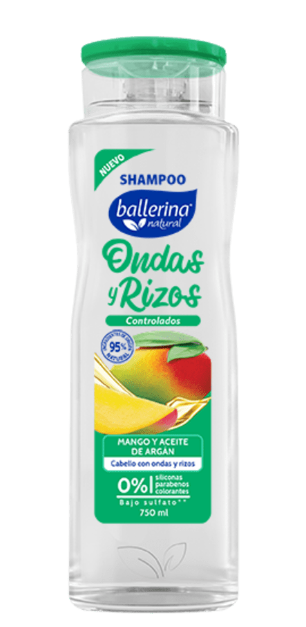 Ballerina Shampoo Onda Y Rizo frasco 750ml 