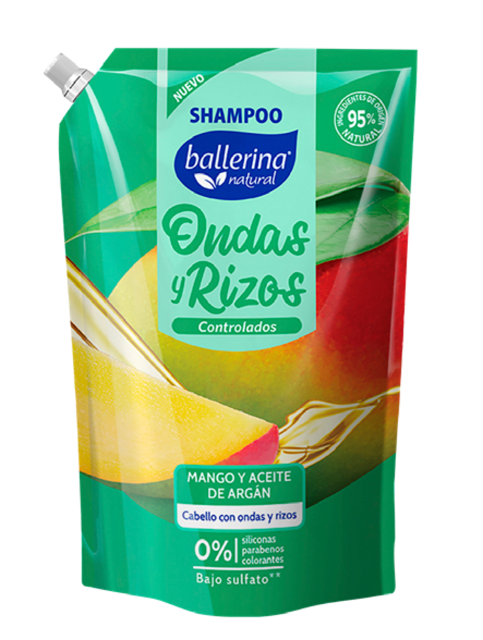 Ballerina Shampoo Onda Y Rizos doypack 750ml