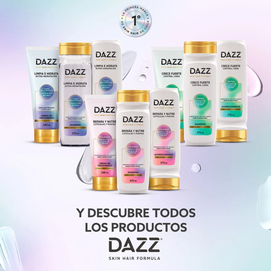 Caja Mixta Dazz Crece Fuerte Acondicionador Y Shampoo frasco 370ml 
