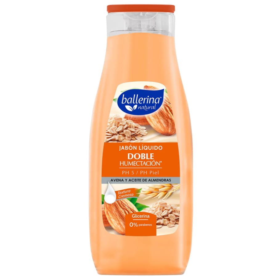(12unid) Caja de Ballerina Jabón Avena Almendra frasco 750ml