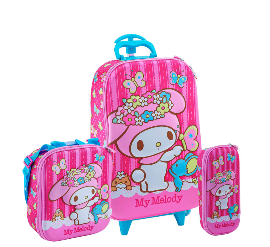 SET MALETA+LONCHERA+CARTUCHERA MY MELODY