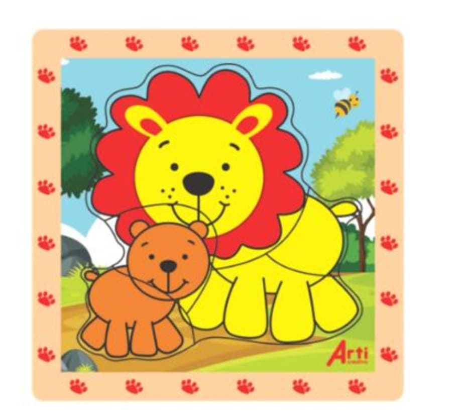 ROMPECABEZA X 5 PZA LEONES TACJUEDI105