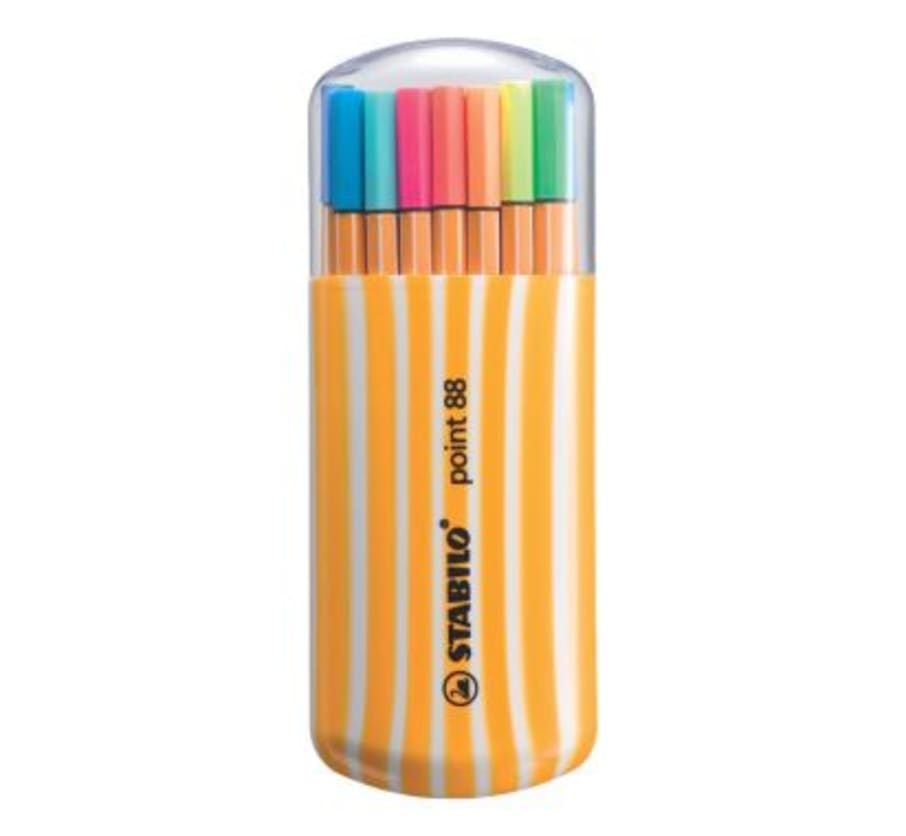PLUMON FINEPEN POINT 88 ESTX20 ZEBRA NEON