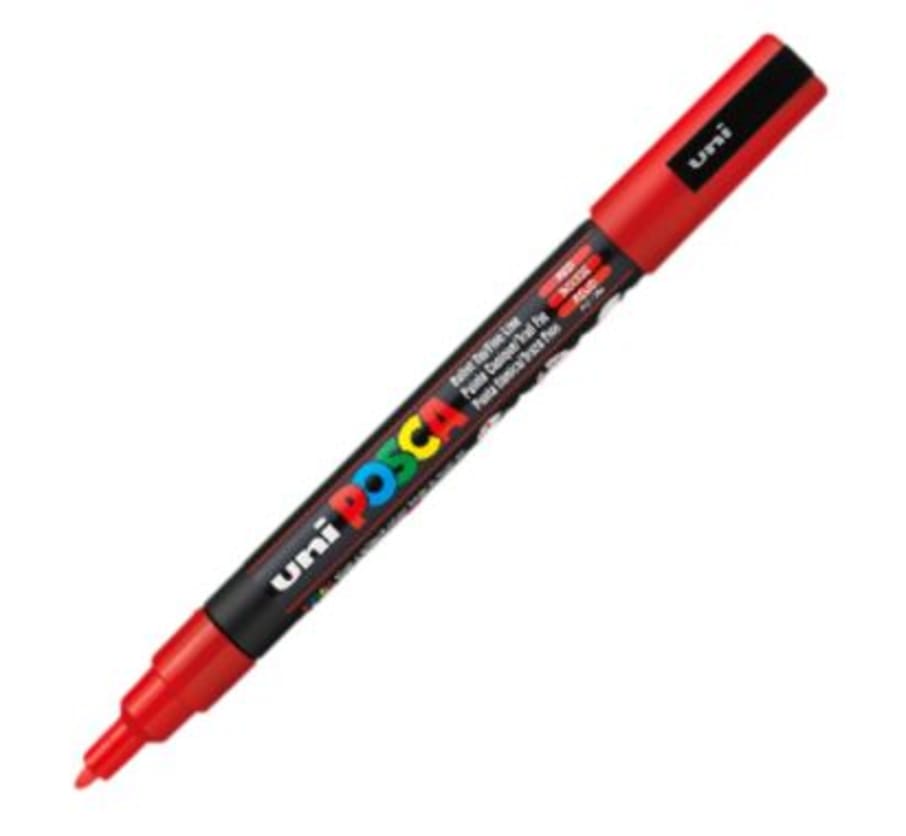 PLUMON POSCA PC-3M ROJO