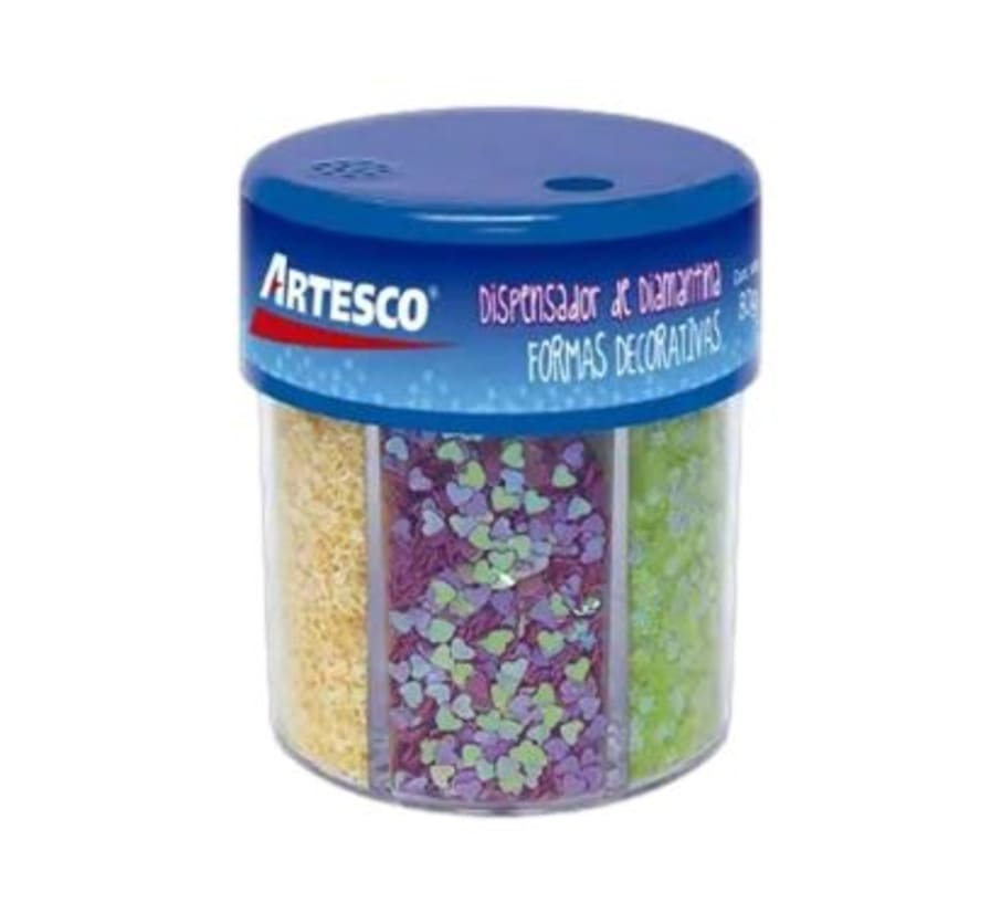 DIAMANTINA DECORATIVA METAL/NEON 80GRX6COL