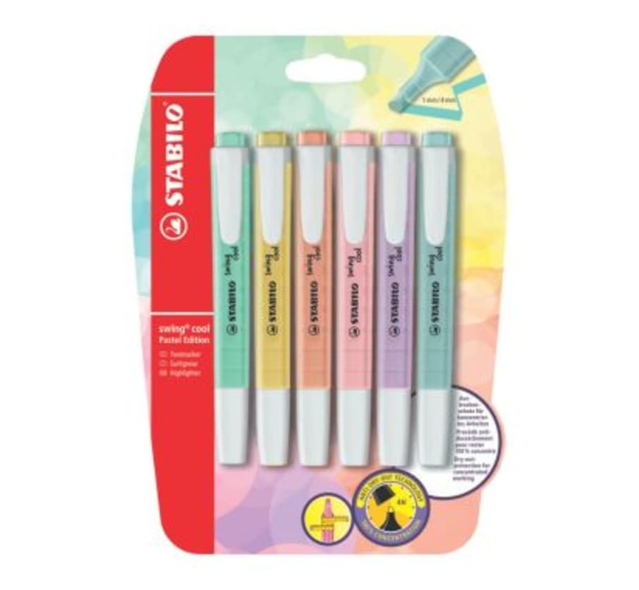 PLUMON RESALTADOR SWING COOL PASTEL X6