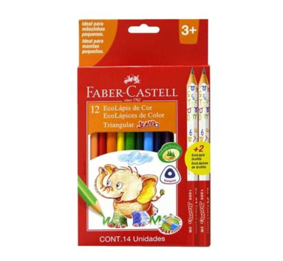 COLORES TRIANG JUMBO X12 +2 LAPIZ 315214