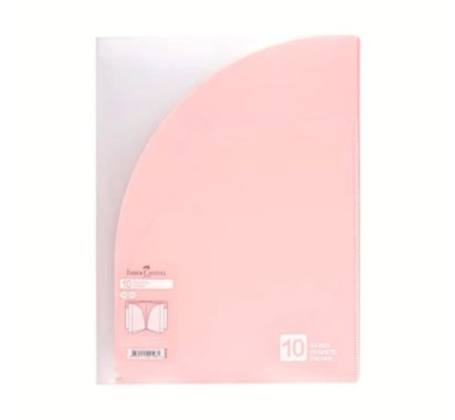 FOLDER A4 C/10 BOLSILLOS AF3127-SF ROSADO