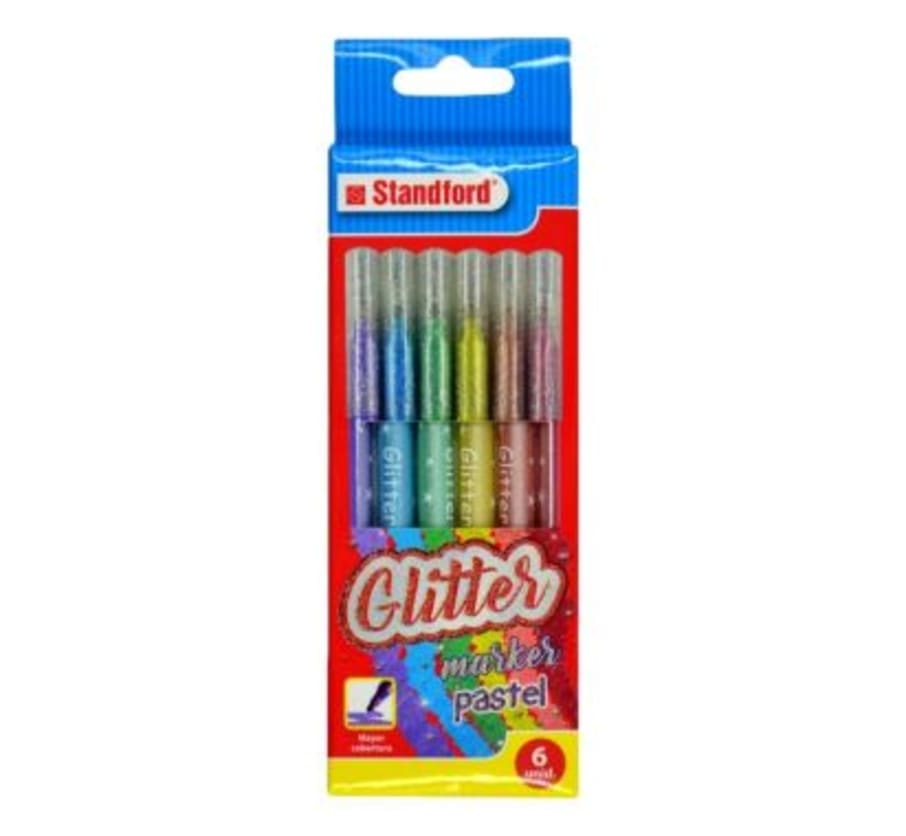 PLUMON STDF GLITTER PASTEL EST X 6