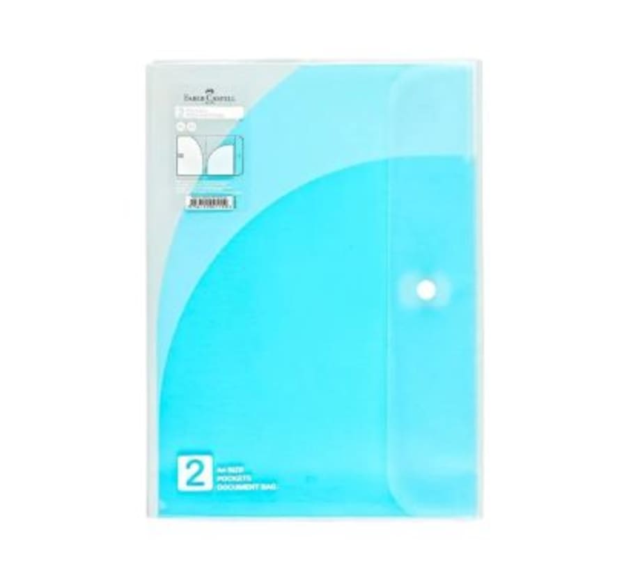 FOLDER A4 C/2 BOLSILLOS FB1416-SF AZUL