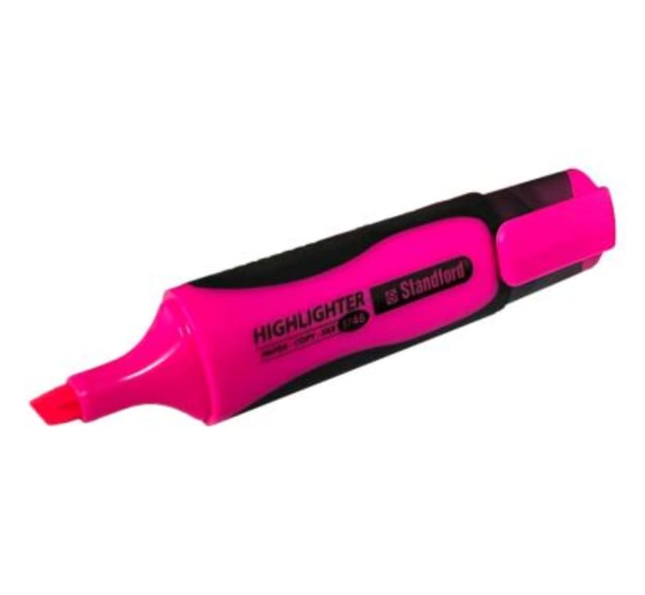 RESALTADOR C/GRIP 48 ROSADO