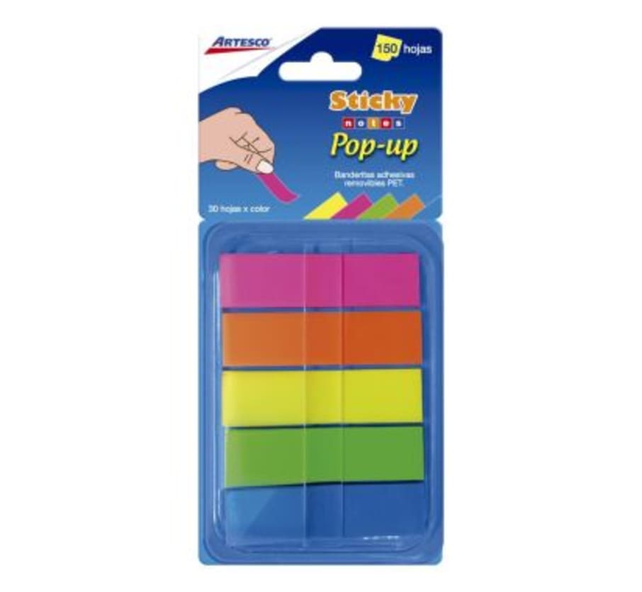 BANDERITAS POP UP 5 COL X 30 HJ