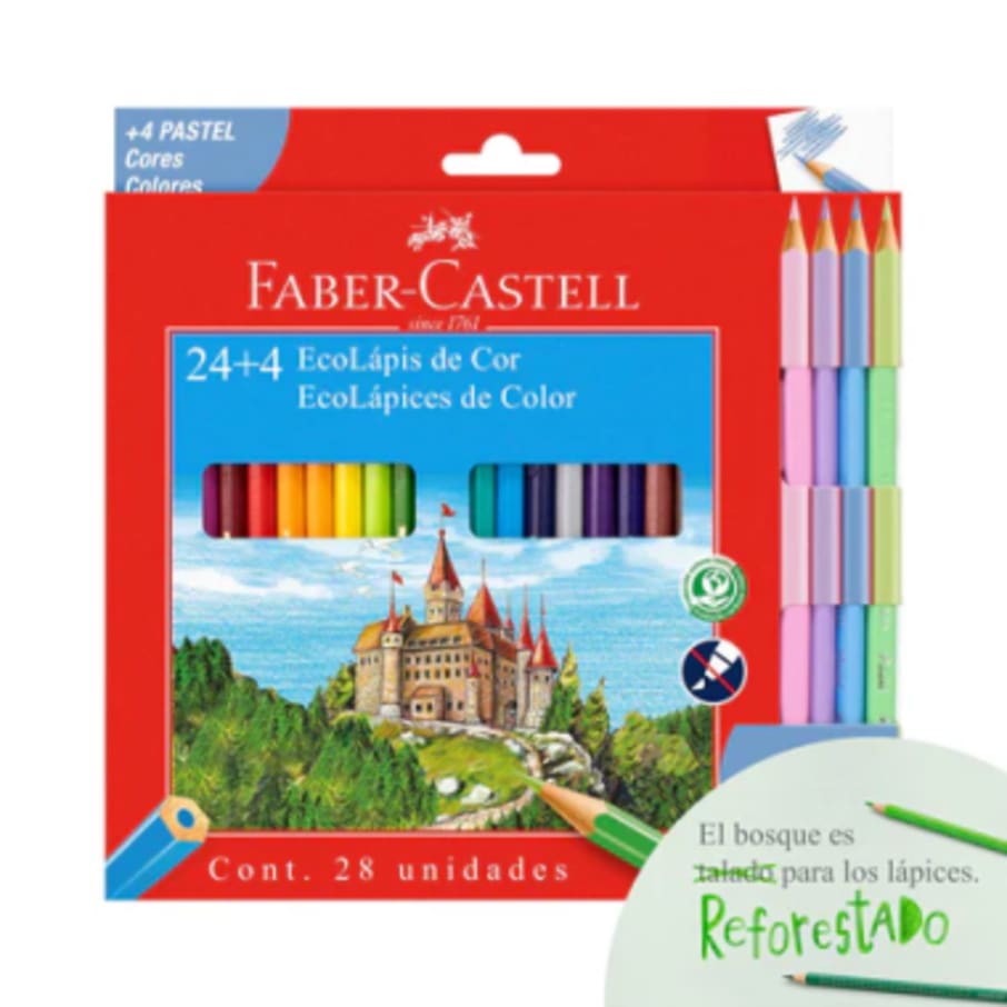 COLORES ECOLAP  120124+4PP X24 + 4 PASTEL