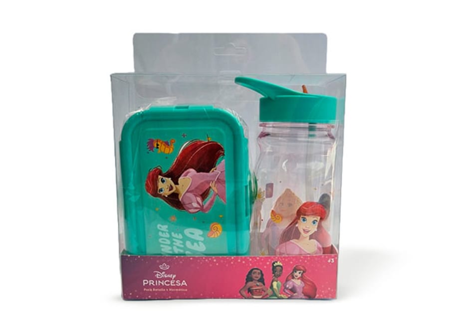 PCK 2PCS SANDWICHERA HERMETICO + BOTELLA 500ML PRINCESAS (24 UND) (1486738)