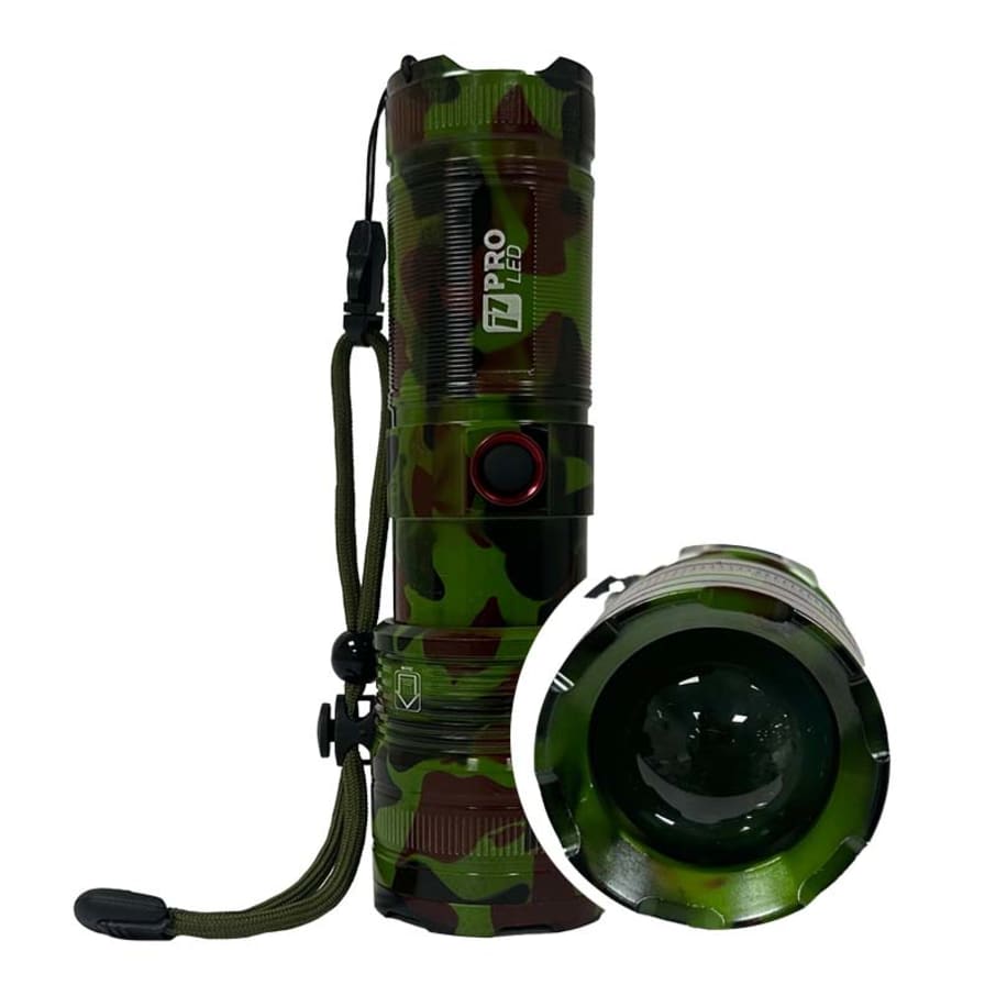 PR LINTERNA 6" T/CAMUFLAJE TELES RECAR 5FUN +