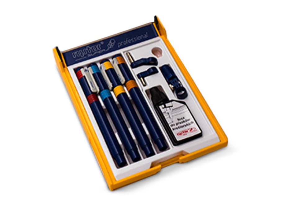 SET DE ESTILOGRAFOS RYSTOR 02-04-06-08