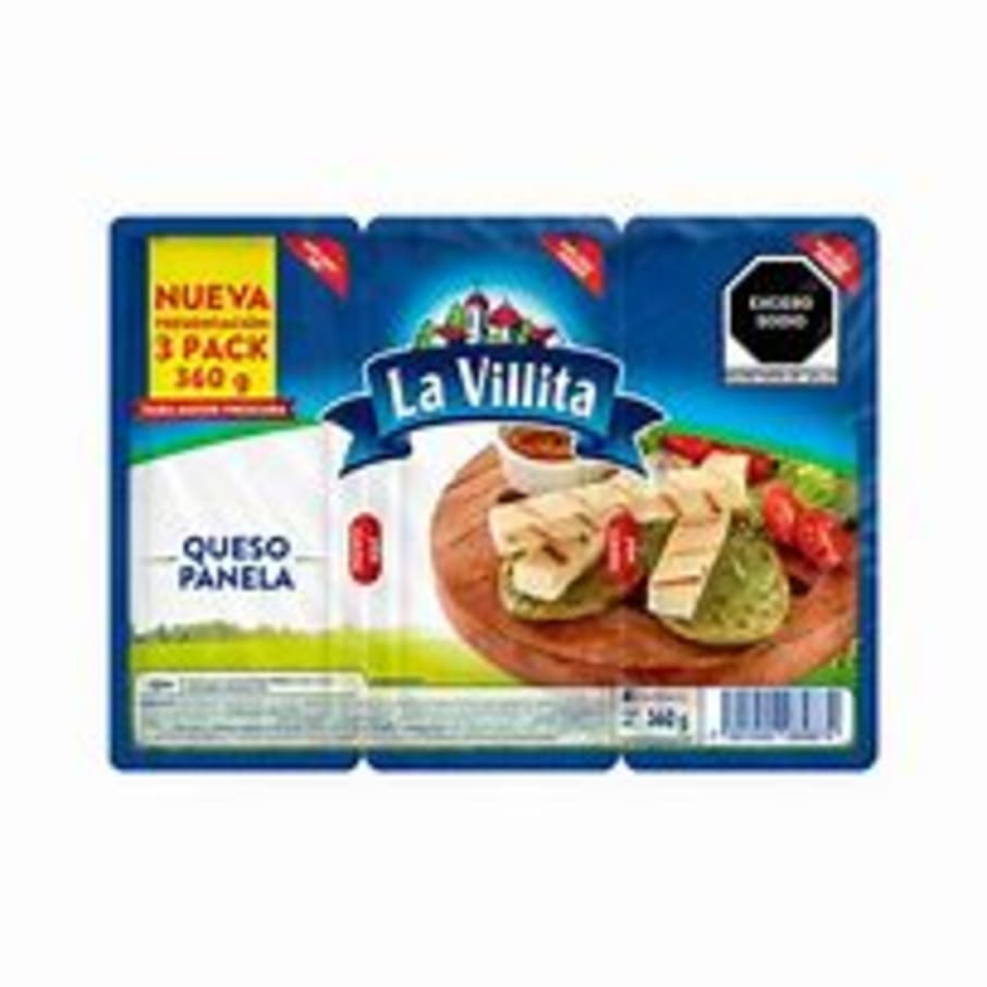 Queso Panela 3Pack La Villita 360Gr