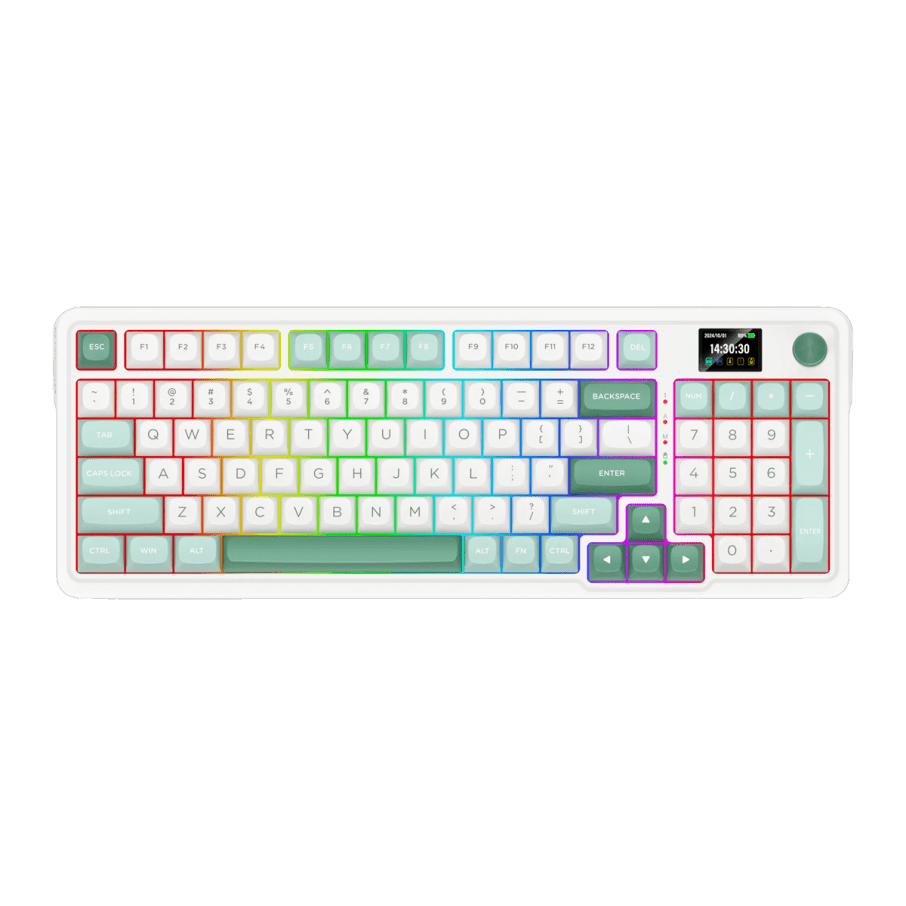 Teclado Redragon GALATIN PRO-RGB Wireless English K719WG WHITE/GREEN