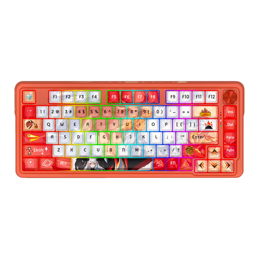 Teclado Redragon UCALPRO-RGB Wireless English K673AK ANIME