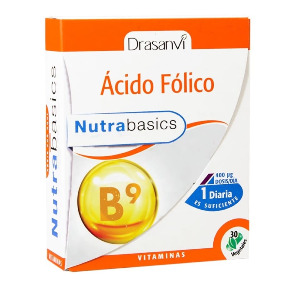 Acido folico 400 ug 30 capsulas Marca Drasanvi