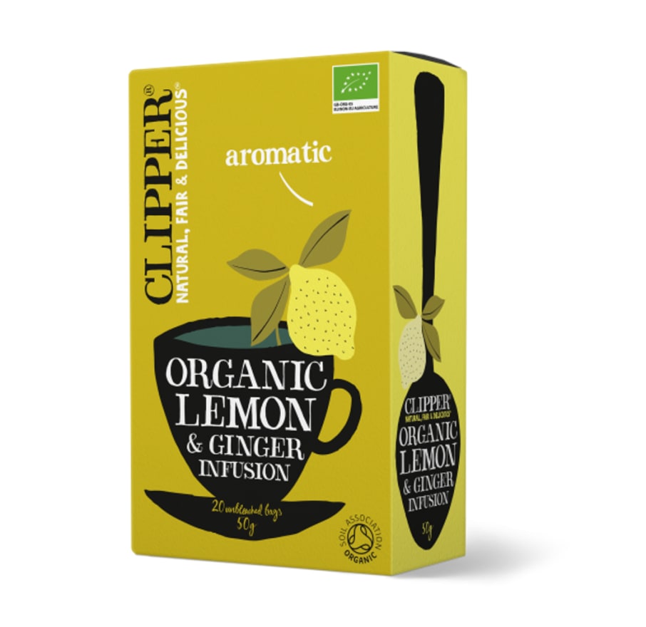 Infusion lemon ginger 20 sobres Marca Clipper