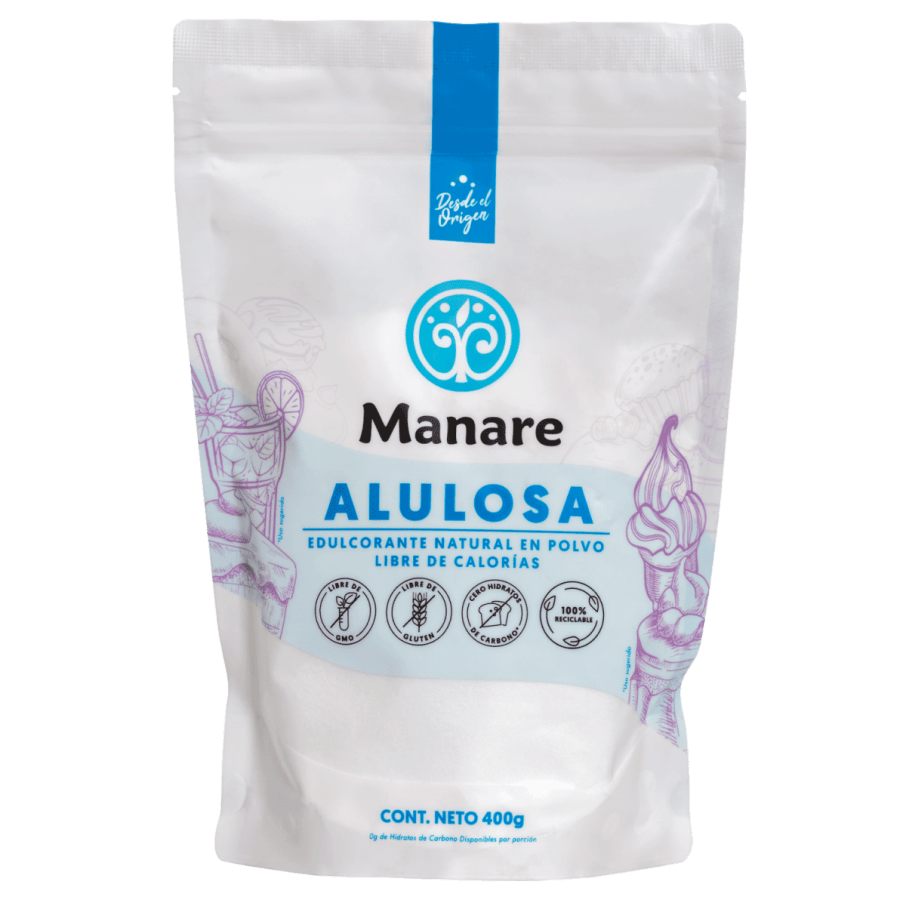 Alulosa en polvo 400 gramos Marca Manare