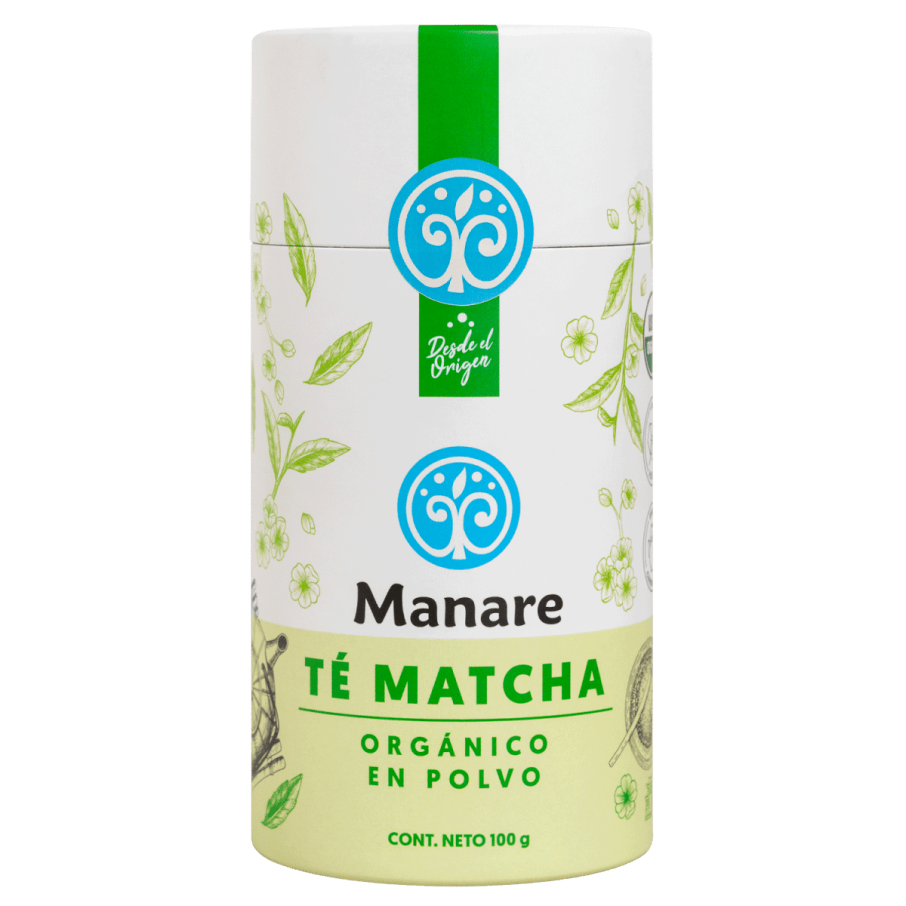 Te matcha organico en polvo 100 gramos Marca Manare