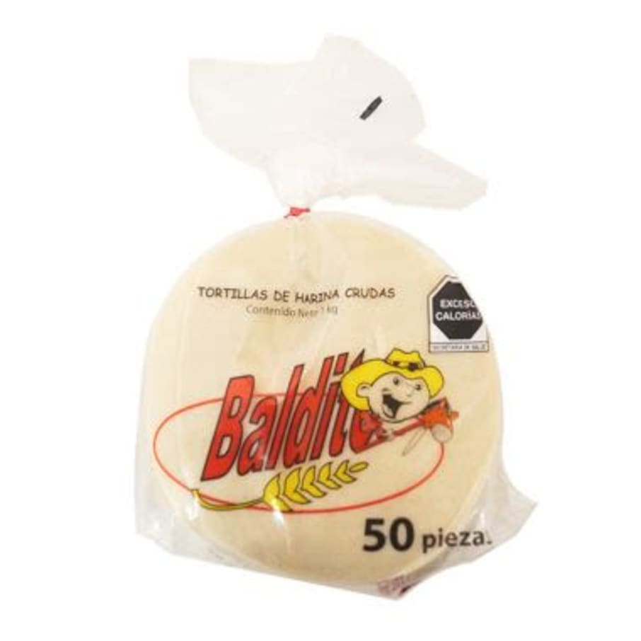 Tortilla De Harina Cruda Baldito 50Pzas 1Kg