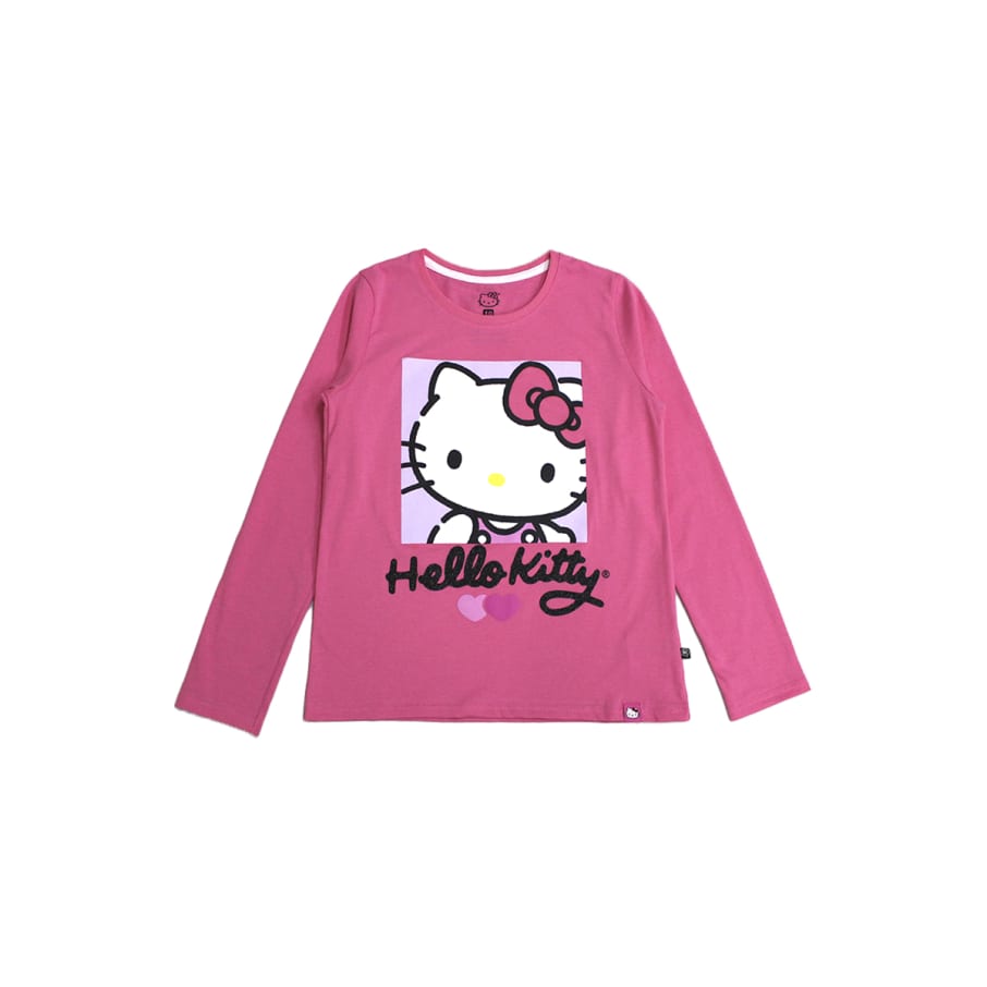 POLO BAS ML CHICLE HELLO KITTY