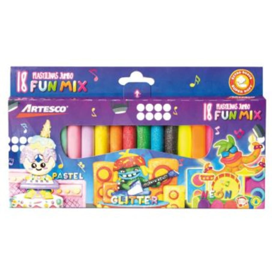 PLASTILINA ART JUMBO DELUXE X18