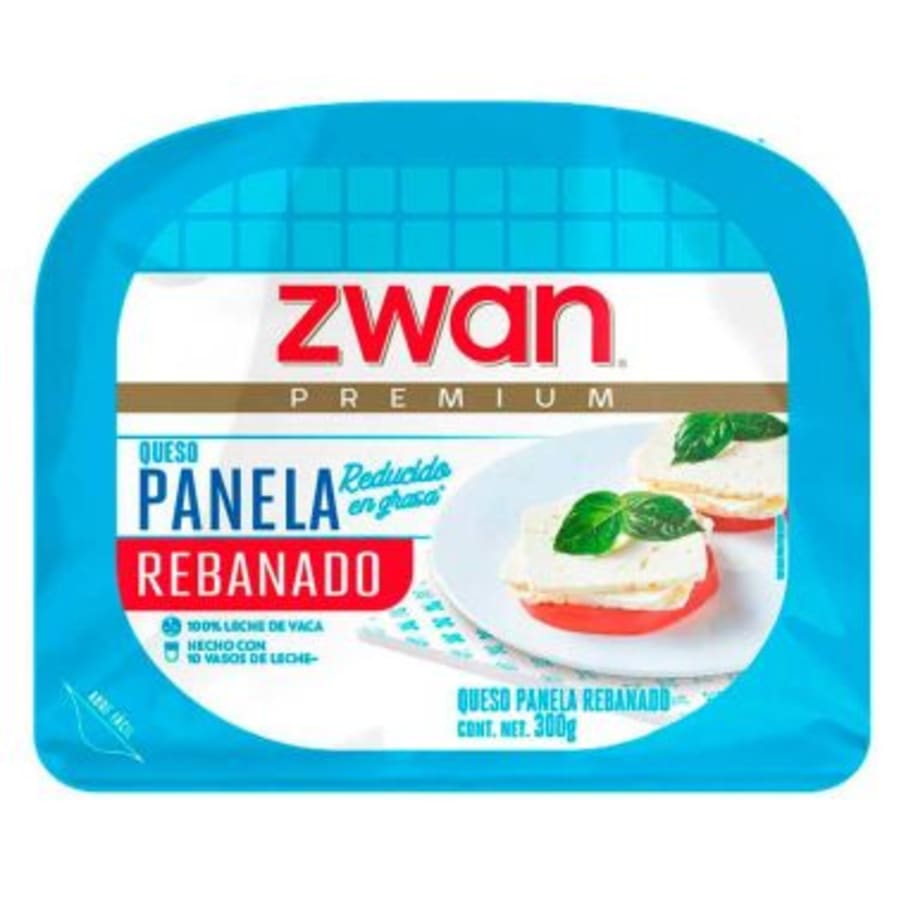 Queso Panela Rebanado Reducido En Grasa Zwan 300 g