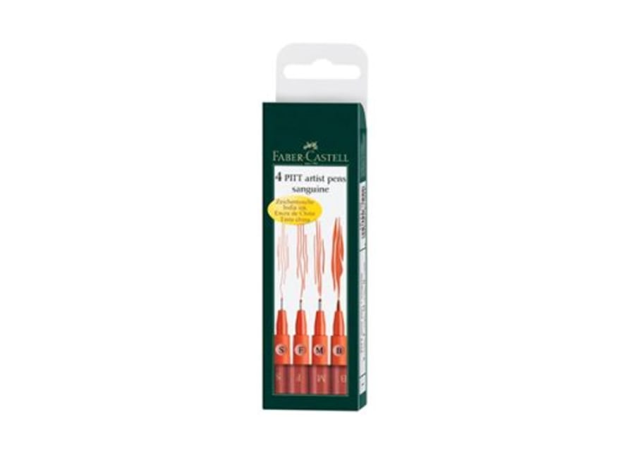 MARCADOR PITT ARTIST SANGUINA X 4  167102