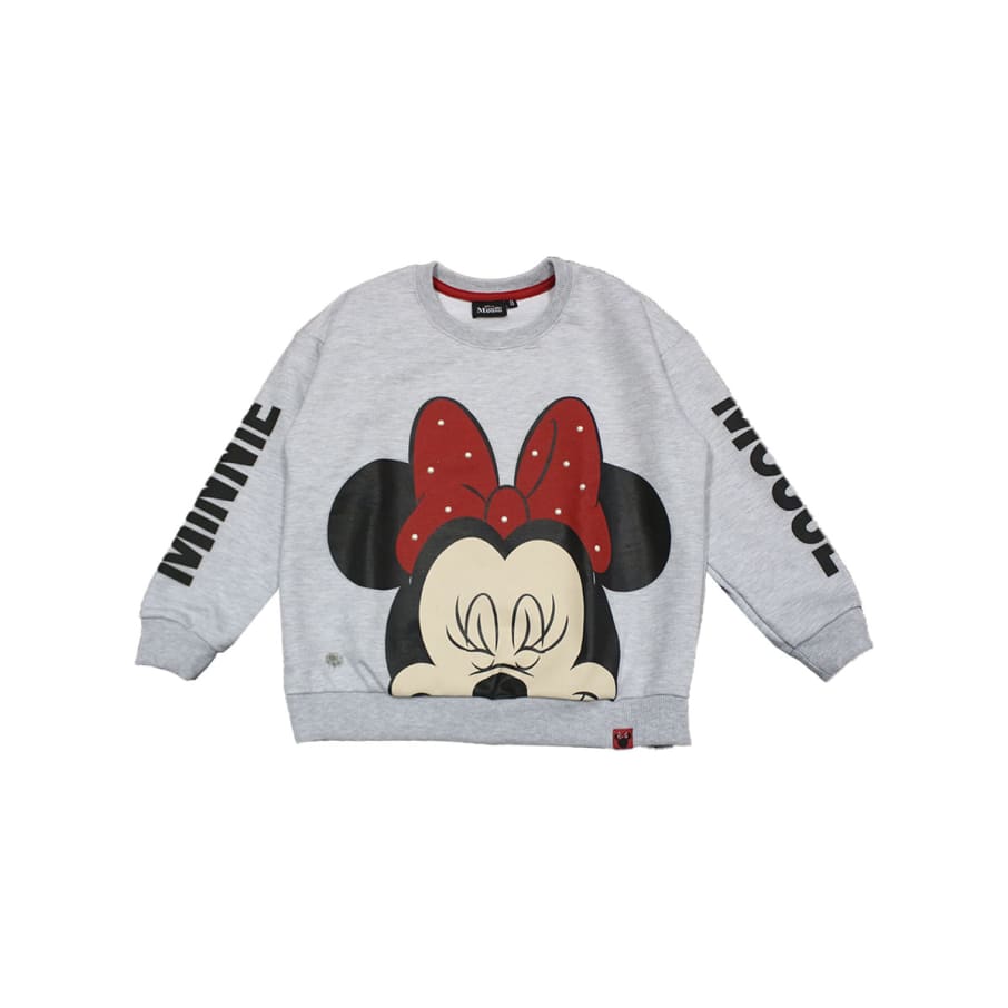 POLERA MODA MINNIE MOUSE NIÑA HUESO JASPE