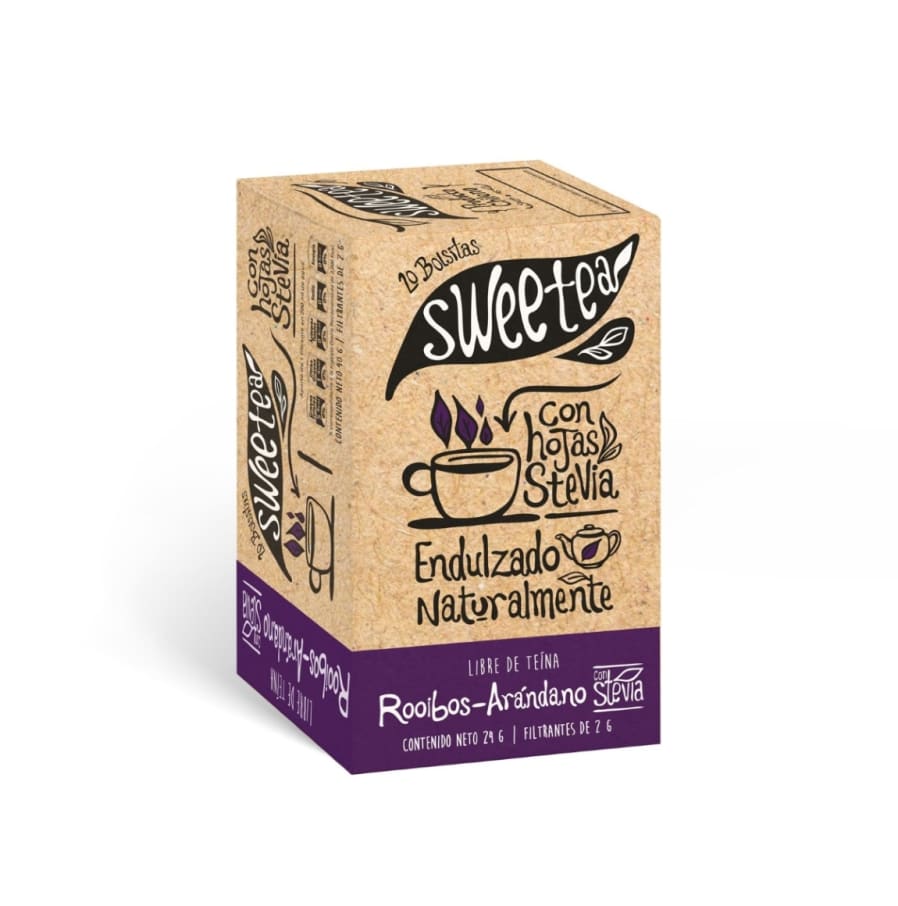 Infusion rooibos con arandanos 20 sobres Marca Sweetea