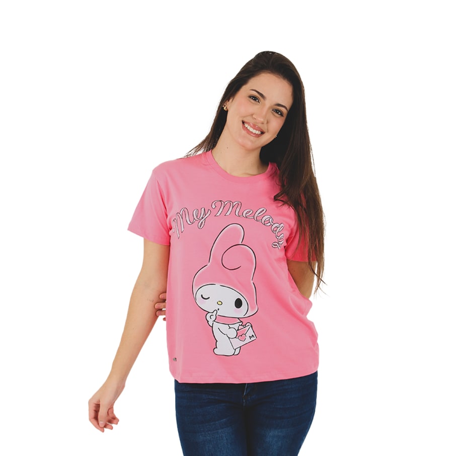 POLO BAS MC MY MELODY MUJER ROSADO