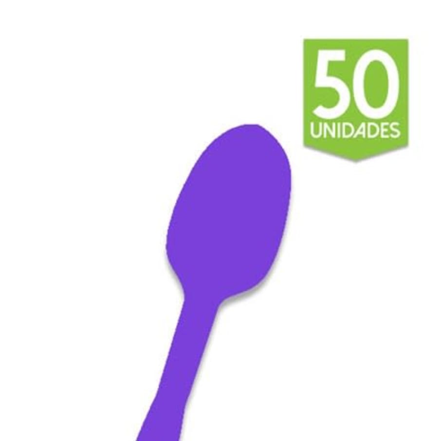 Cuchara N°6 Violeta x50 Unidades