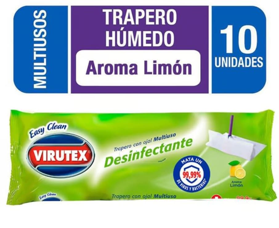 TRAPERO HUMEDO PISO LIMON X10
