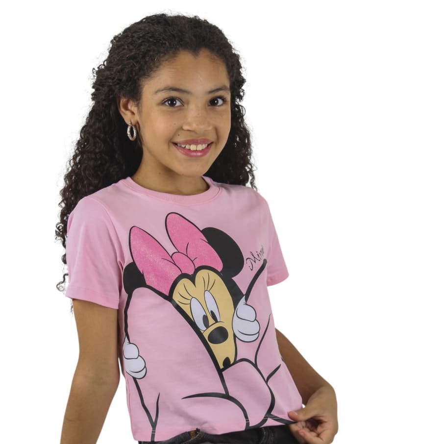POLO MODA ML MINNIE MOUSE NIÑA ROSADO