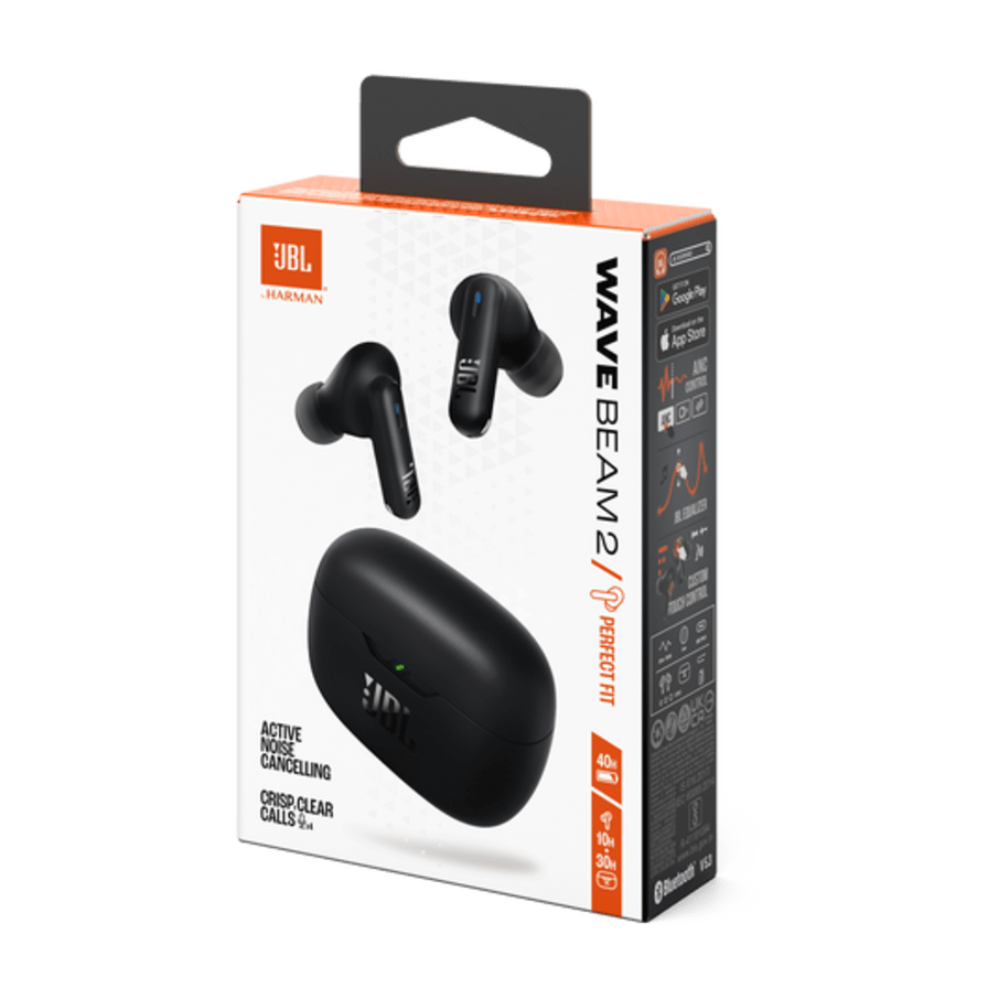 AUDIFONO TWS JBL WAVE BEAM 2 NEGRO