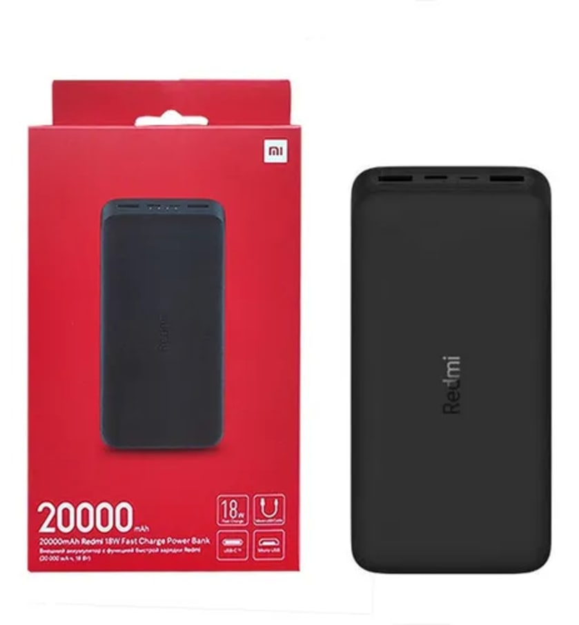 POWER BANK XIAOMI MI 20K 18W CARGA RAPIDA