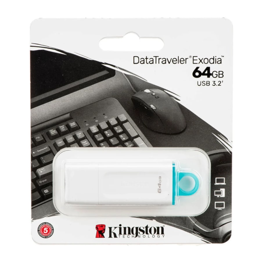USB KINGSTON 64GB DTX 3.2 BLANCO