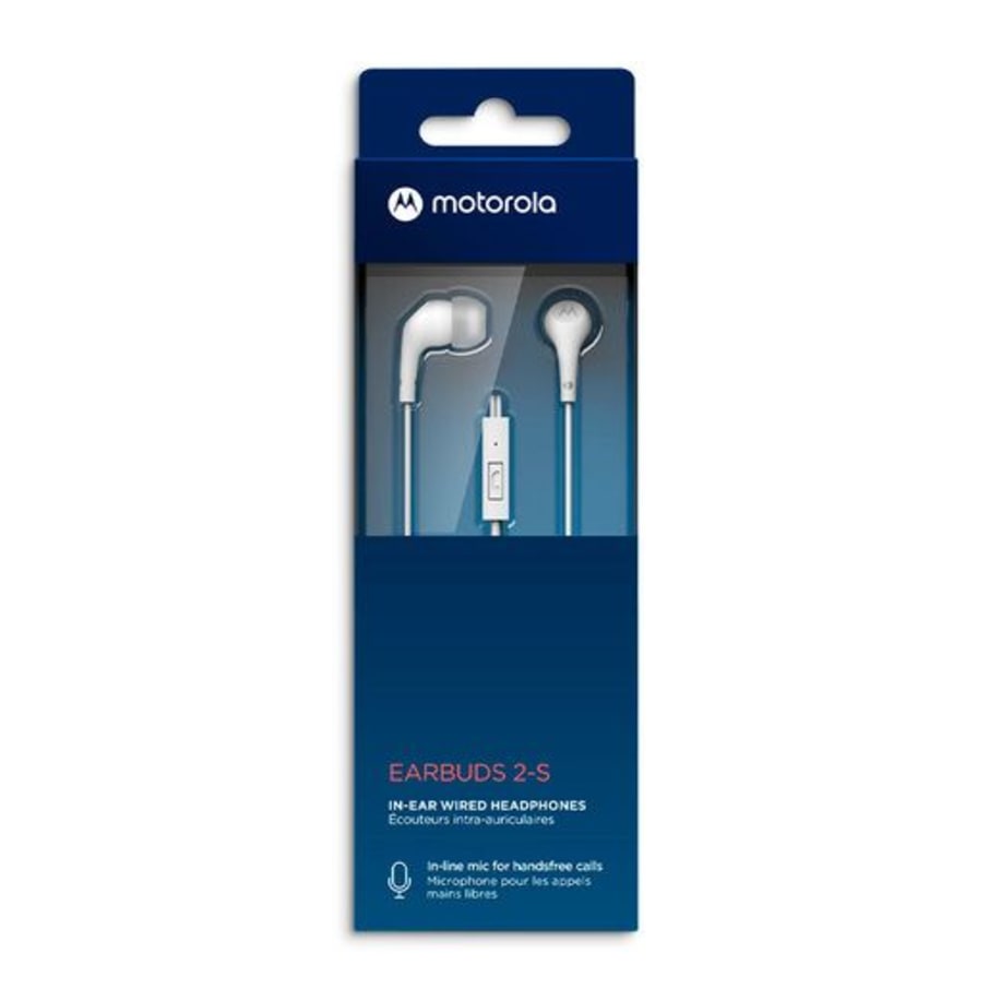 AUDIFONO CB MOTOROLA EARBUDS 2-S BLANCO