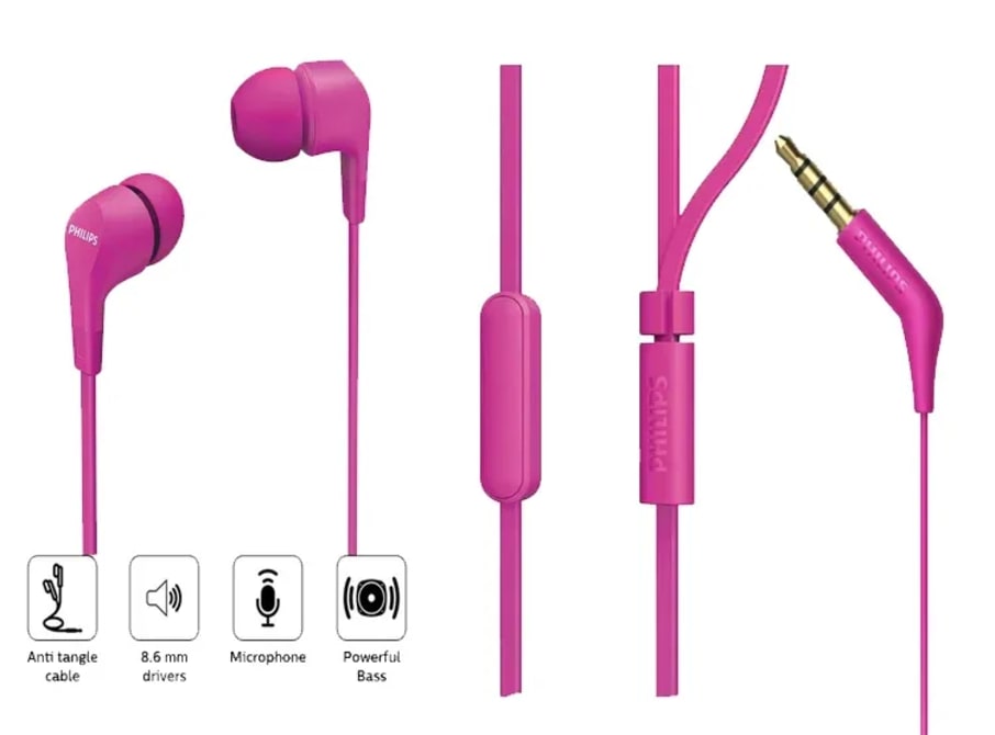 AUDIFONO CB PHILIPS TAE 1105 PINK