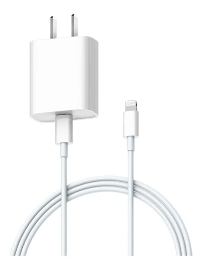 CARGADOR XIAOMI 20W BLANCO AD201 + CABLE (IPHONE)