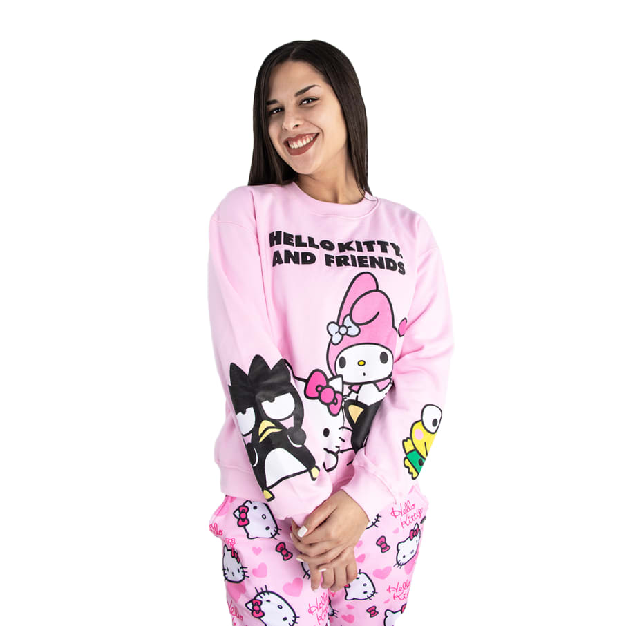 POLERA BASICA HELLO KITTY SANRIO MUJER