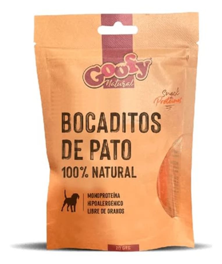 SNACK GOOFY NATURAL BOCADITOS PATO 20G